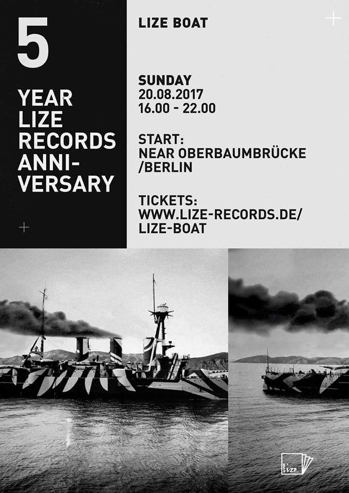 Lize Boat - 5 Year Lize Records Anniversary - フライヤー表