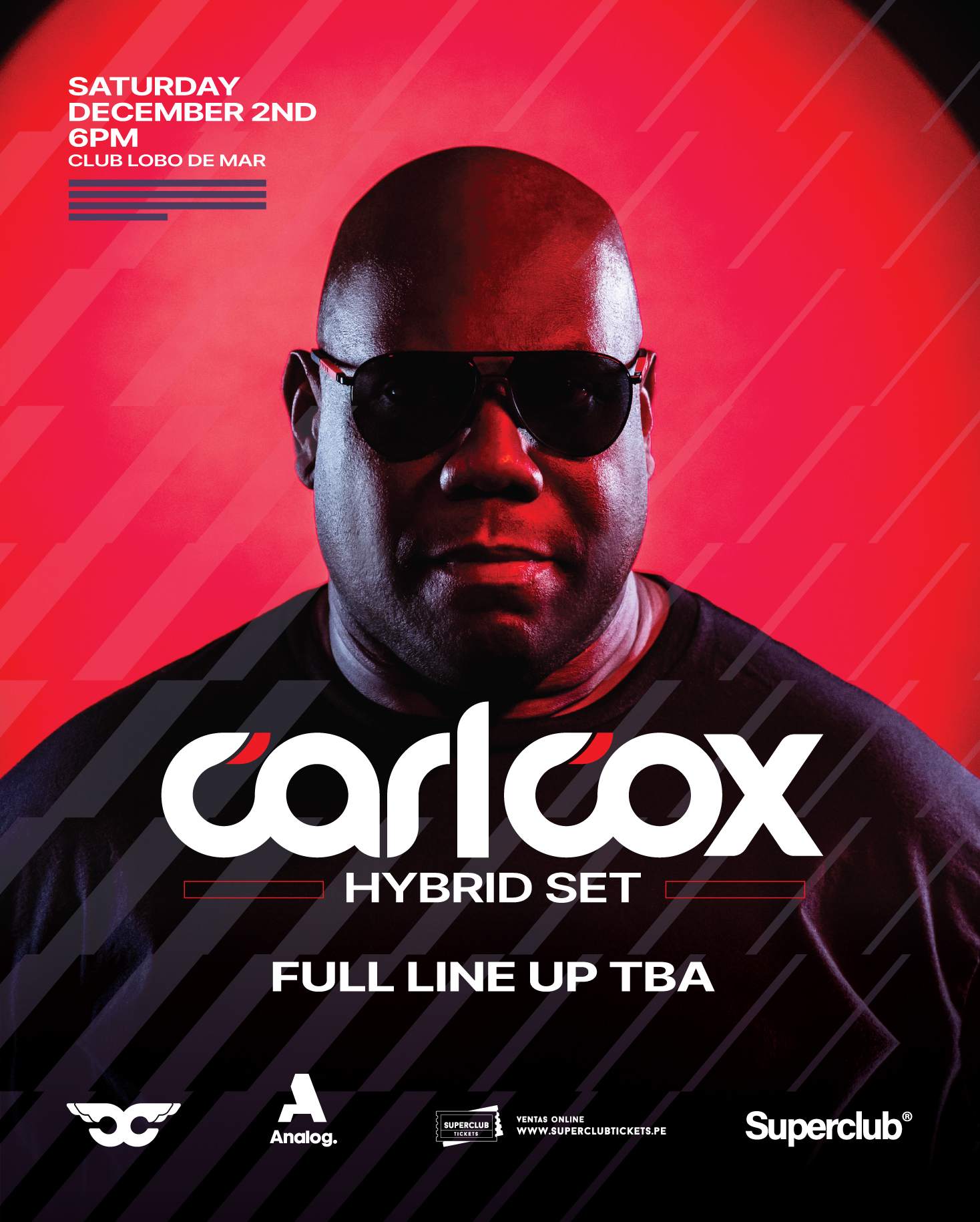 Superclub pres. Carl Cox at Club Lobo de Mar Villa Peru