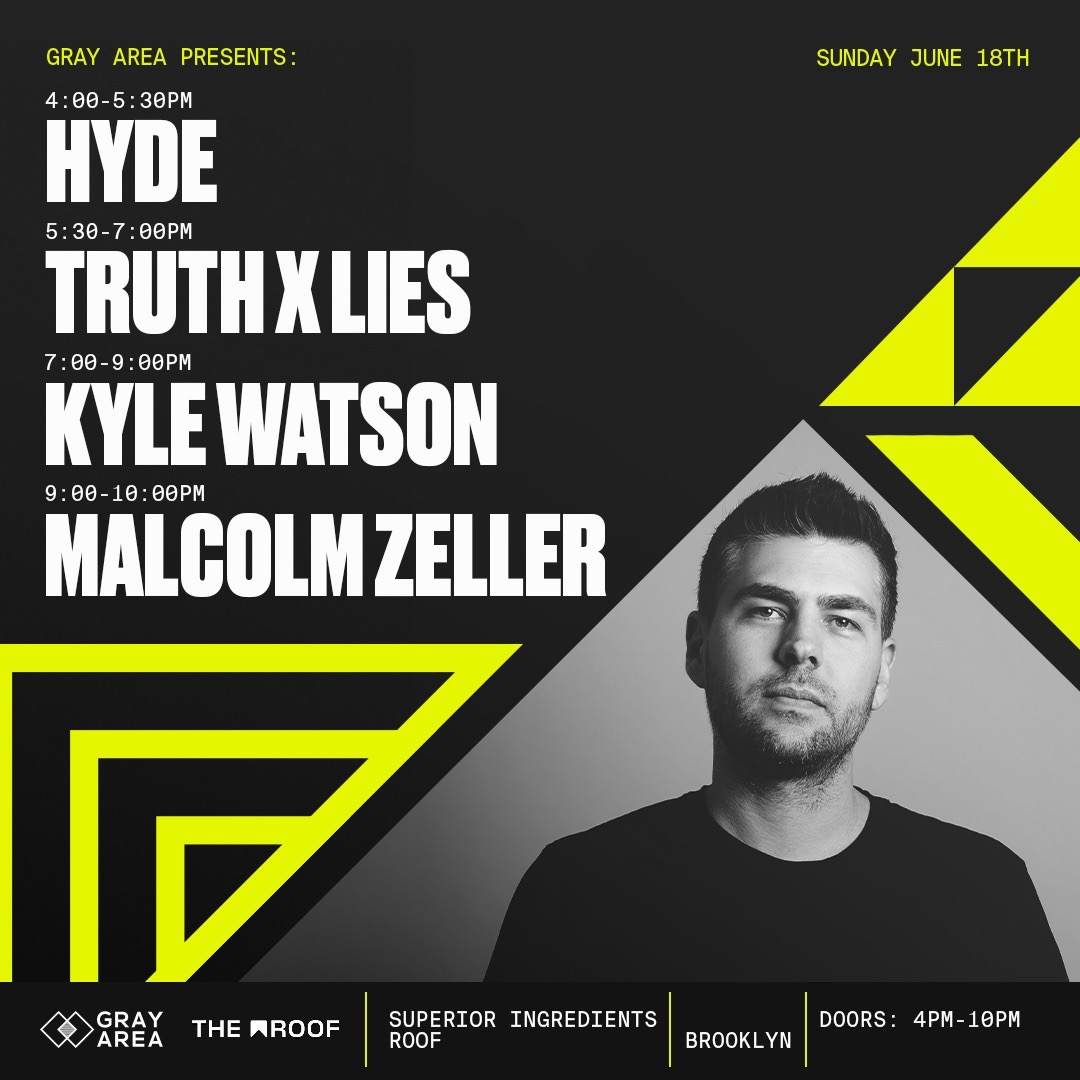 Kyle Watson Open Air with Truth x Lies + Guests on The Roof - Gray Area - Página frontal
