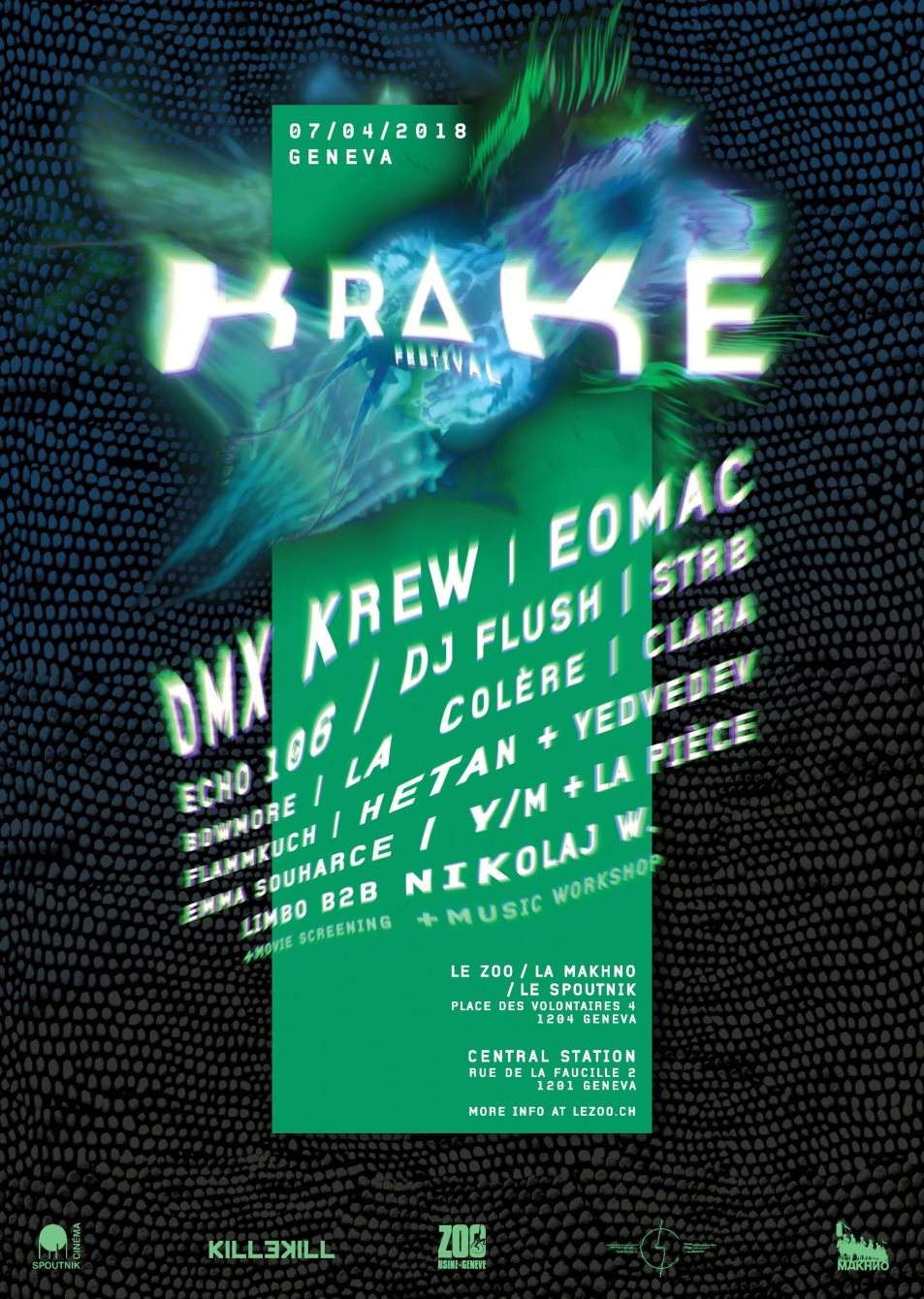 Krake Festival - 2nd Geneva Edition - フライヤー表