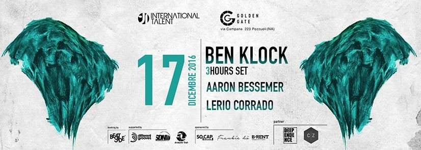 International Talent Pres. Ben Klock (3hrs set), Lerio Corrado, Aaron Bessemer - Página frontal