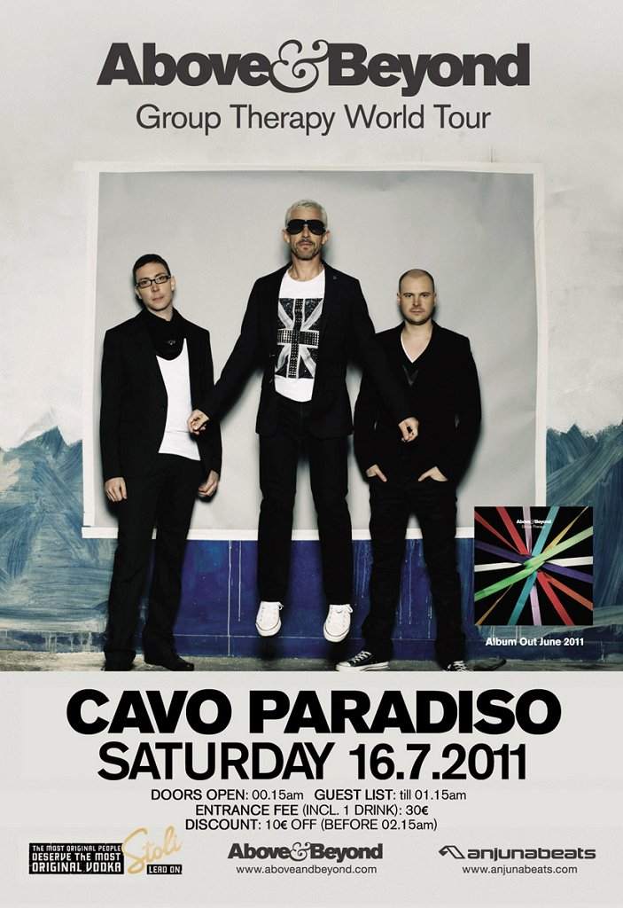 Cavo Paradiso presents Above & Beyond - Página frontal