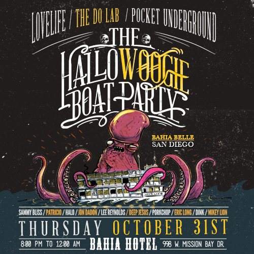 Lovelife, The Do LaB & Pocket Underground pres. The Hallowoogie Boat Party - Página trasera