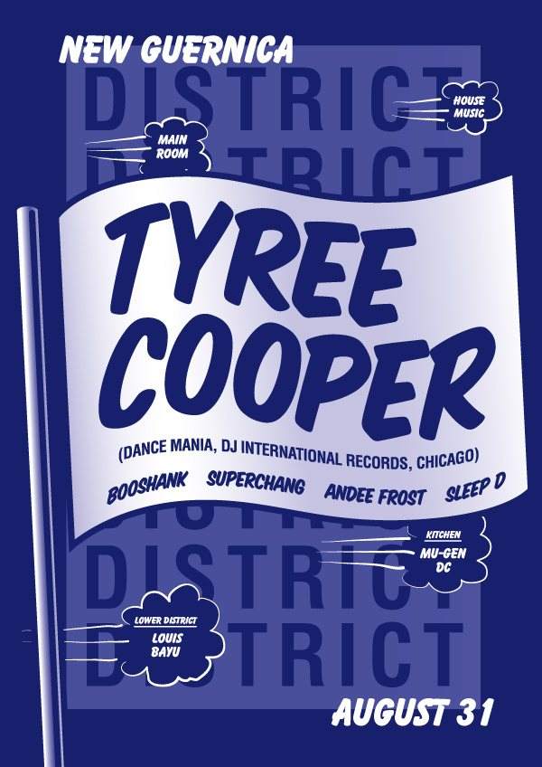 District // Tyree Cooper (Dance Mania, D.J. International Records, Chicago) - Página frontal