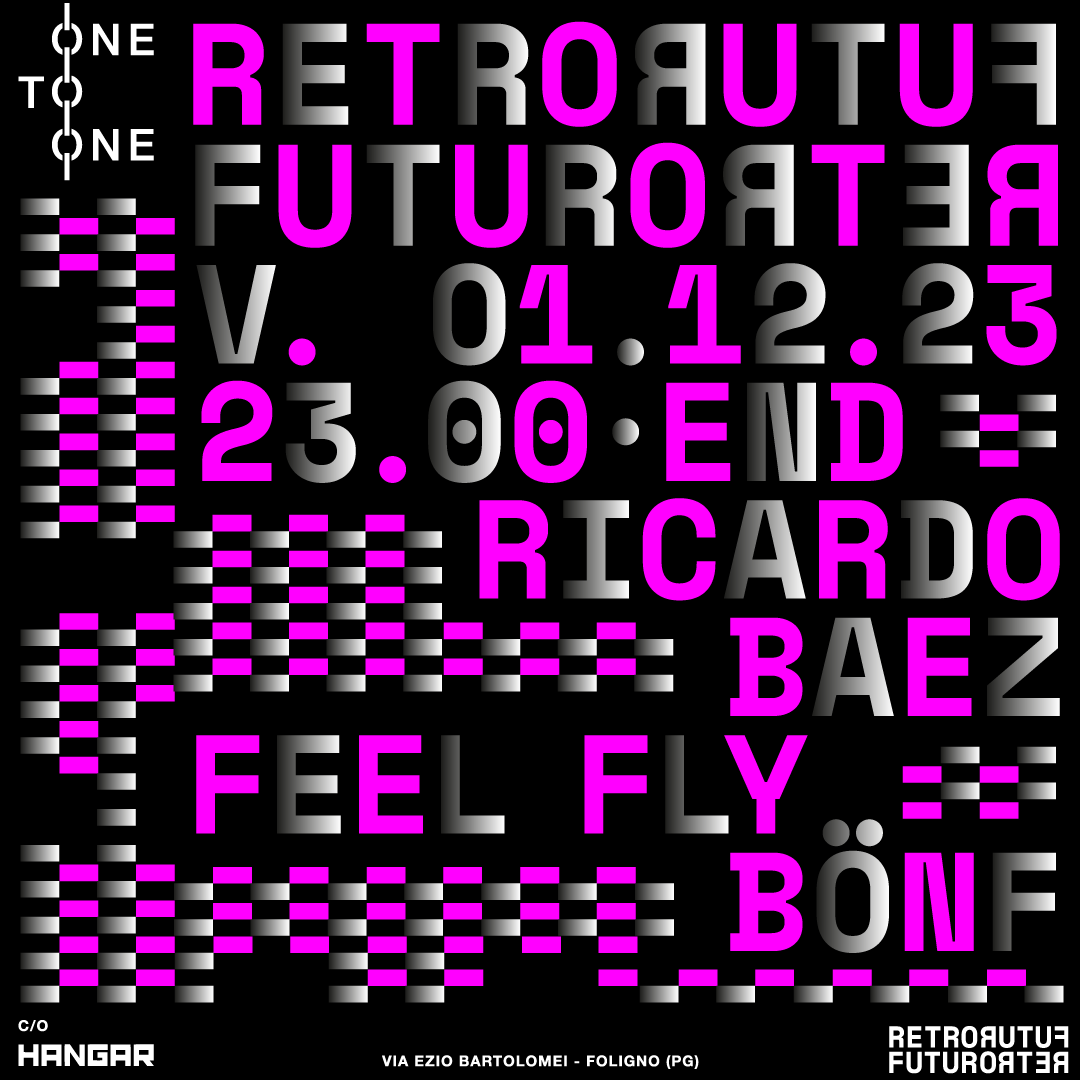 Retrofuturo x One-to-One - フライヤー表