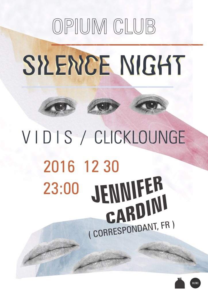 Silence Night: Jennifer Cardini - フライヤー表