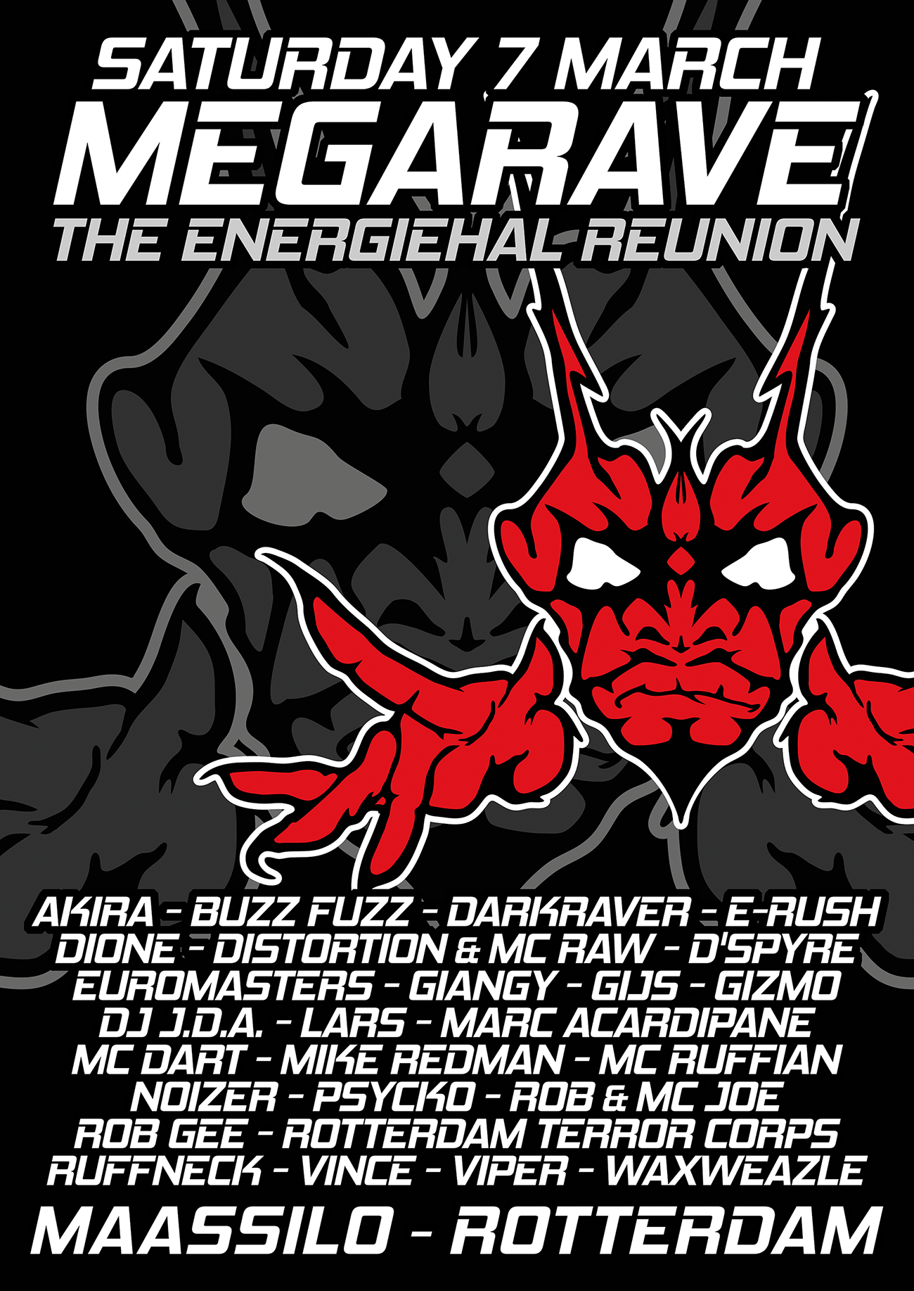 MEGARAVE - The Energie Hal Reunion bei Maassilo, Rotterdam