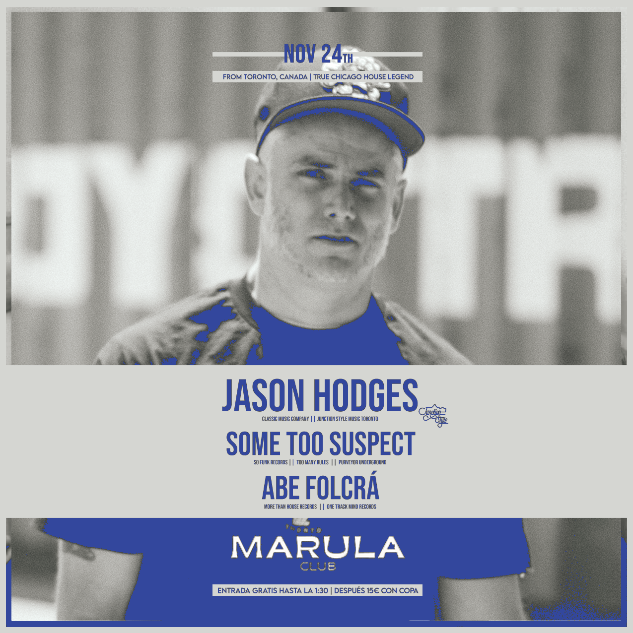 Marula pres Jason Hodges - フライヤー表
