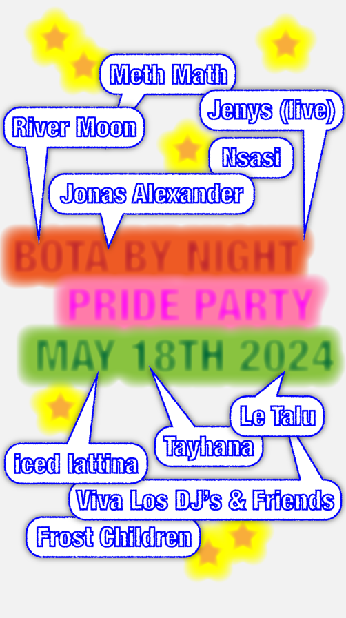 Bota By Night: Pride Party - Página frontal