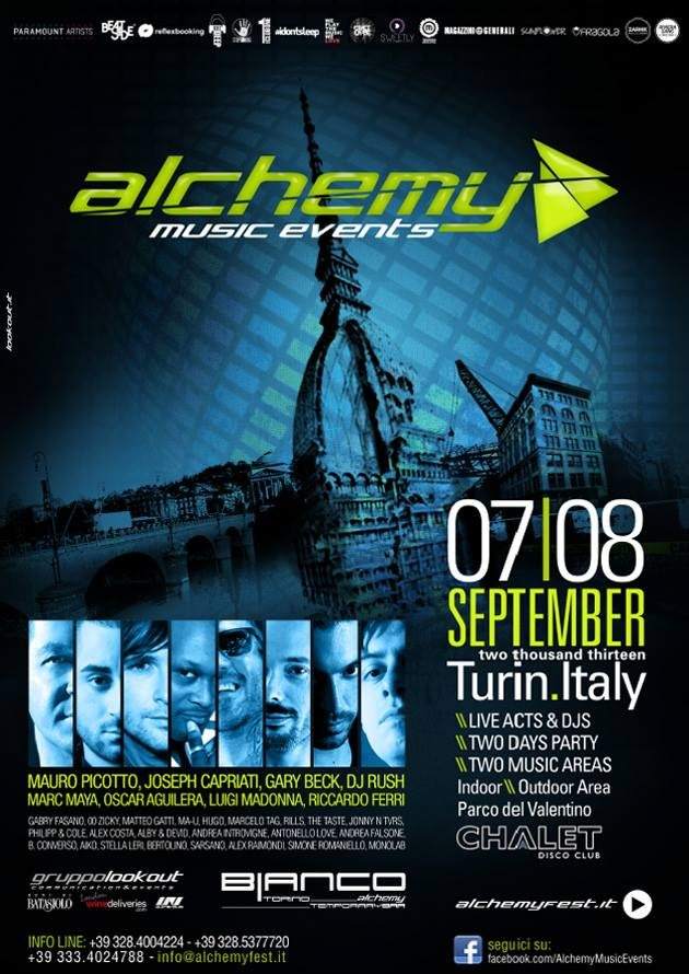 Alchemy Music Events 2013 - Página frontal