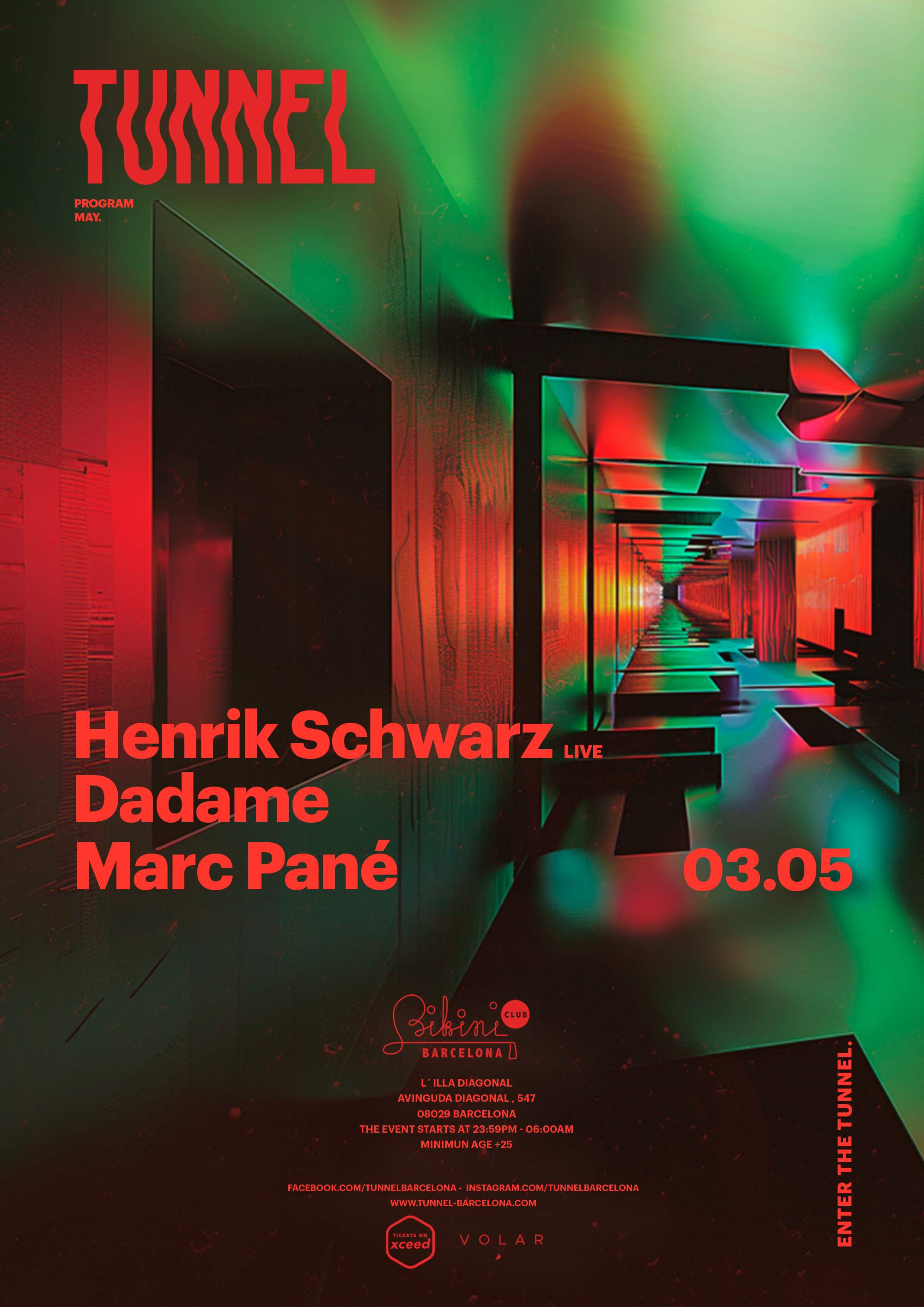 Tunnel pres. Henrik Schwarz (Live), Dadame, Marc Pané - フライヤー表