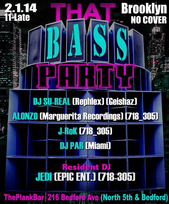 That Bass Party - Flyer front