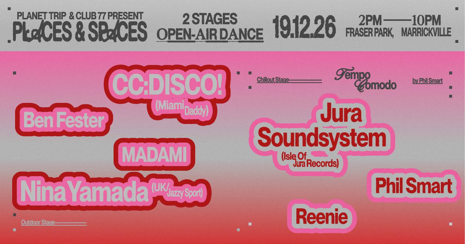 Planet Trip & Club 77: Places & Spaces bei Fraser Park, Sydney · Tickets
