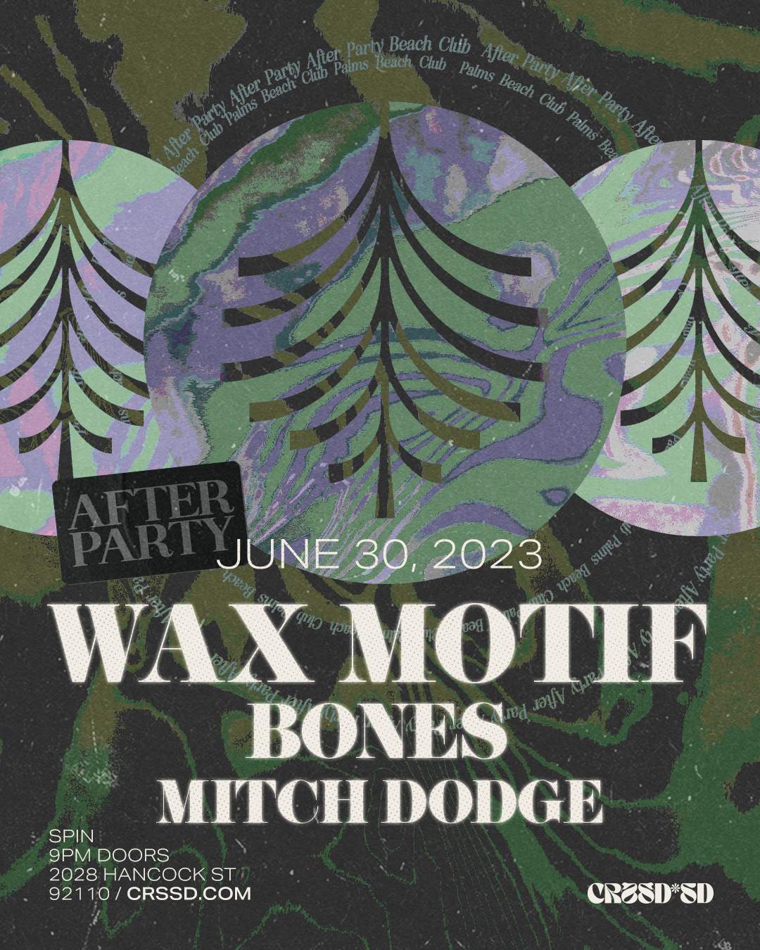 FNGRS CRSSD presents Wax Motif + Bones + Mitch Dodge [Palms Beach Club After Party] - Página frontal