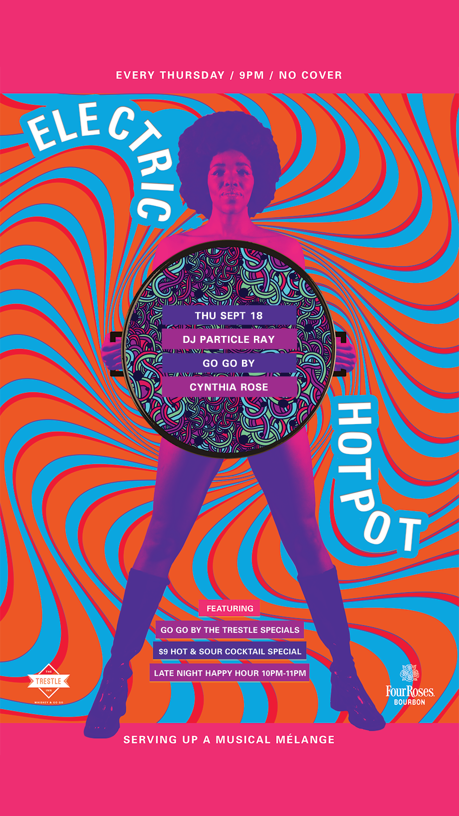 Electric Hotpot with DJ Particle Ray at Trestle Inn, Philadelphia