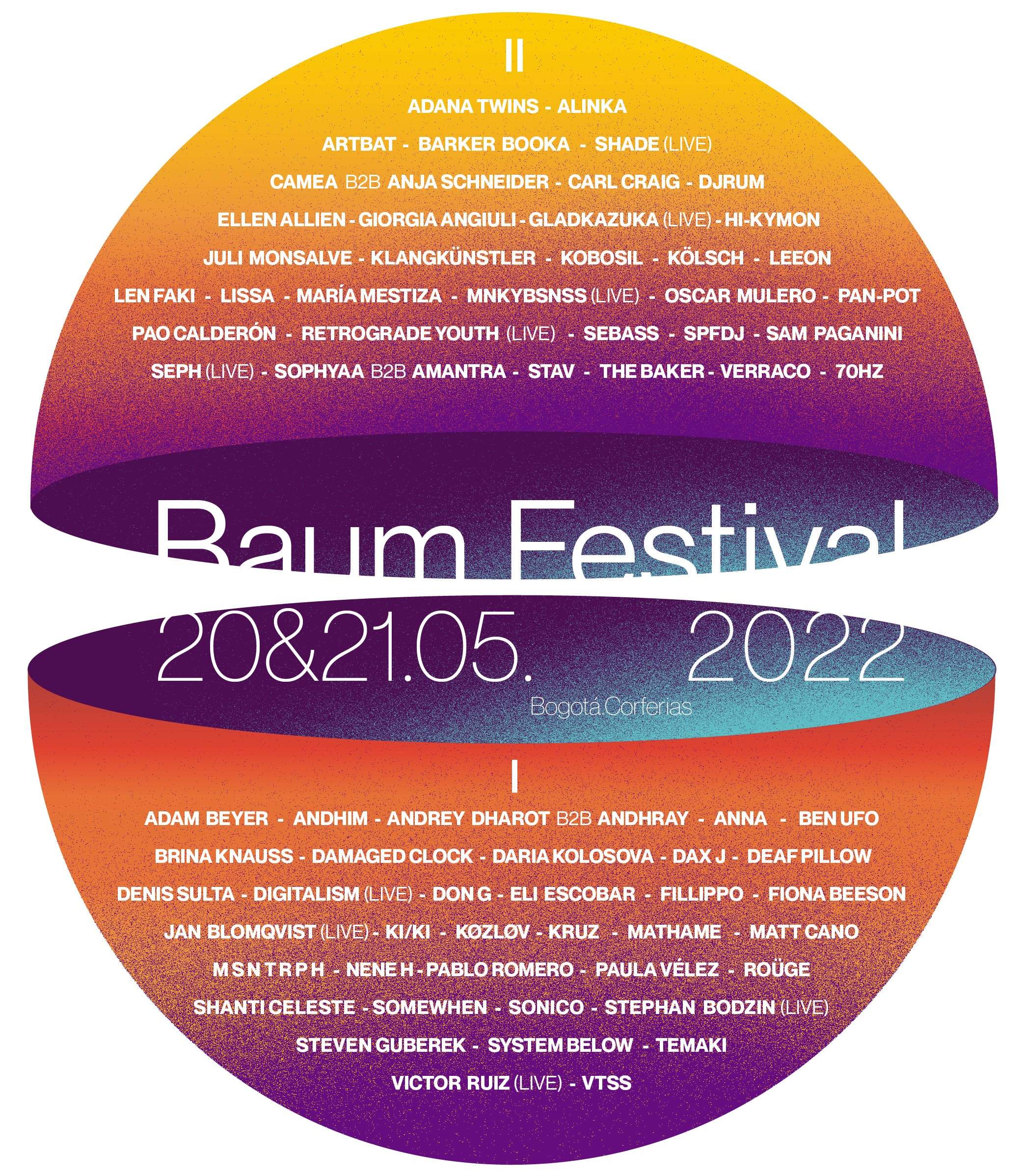 BAUM Festival 20.05- 21.05 - フライヤー表