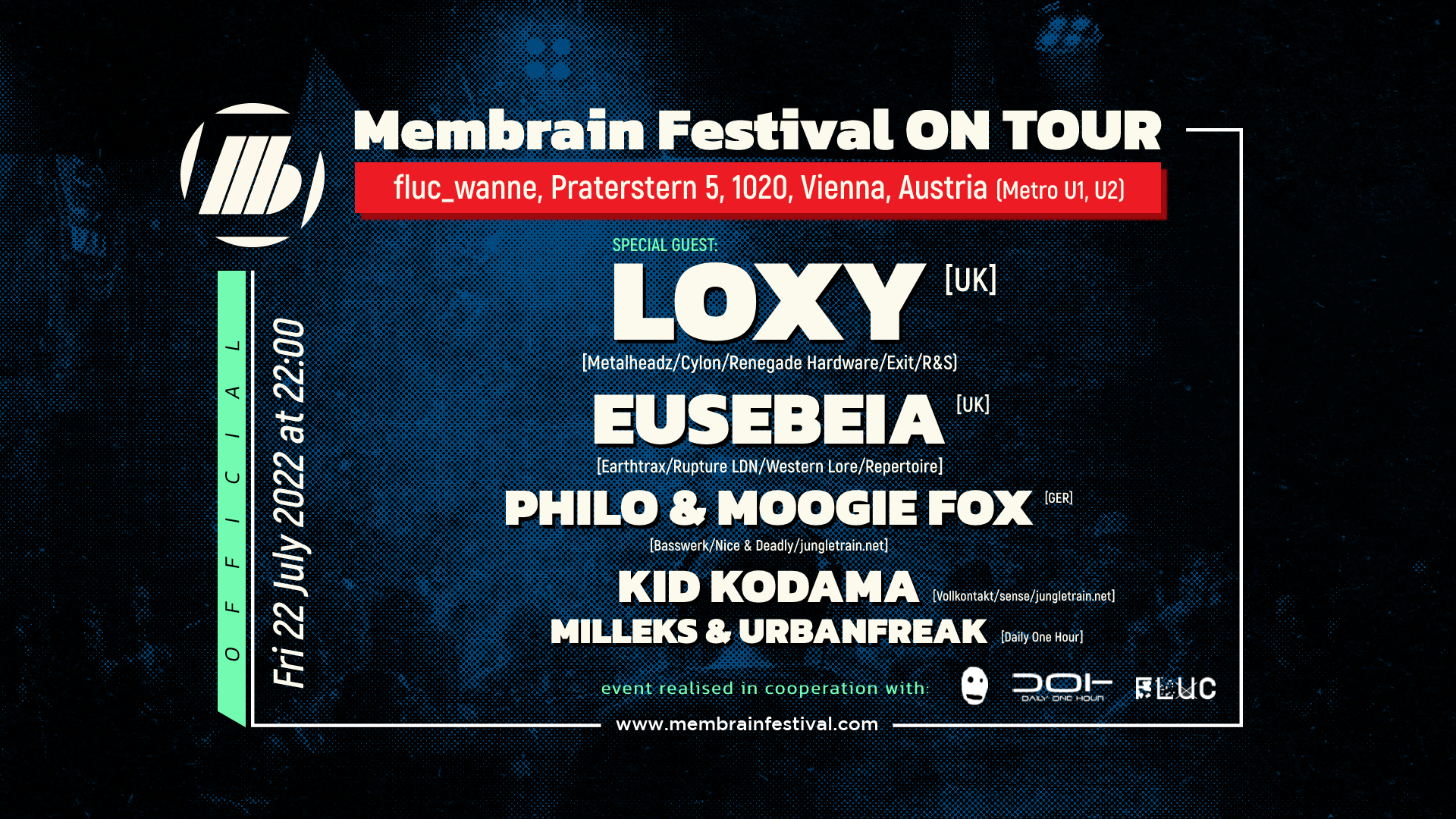 Membrain Festival ON TOUR - VIENNA with Loxy (UK) & Eusebeia (UK) - Página frontal
