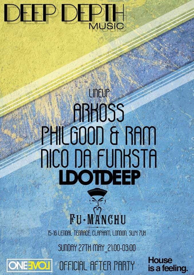 Deep Depth Goes Oldskool Bank Holiday Party 27.05.18 - フライヤー表