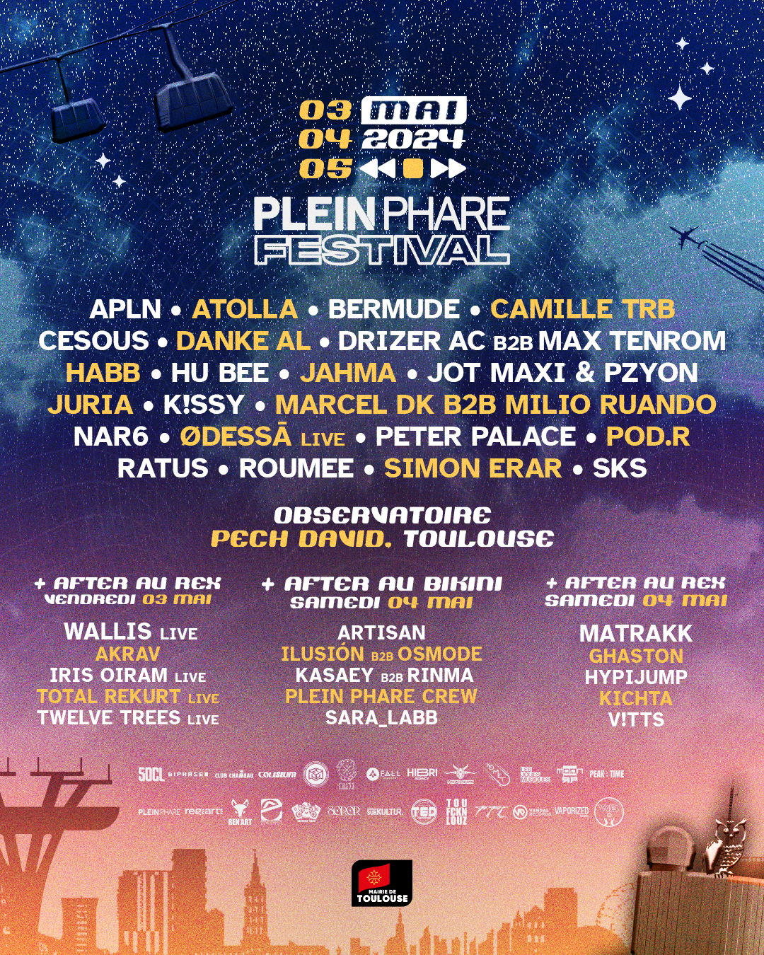 Plein Phare Festival 2024 • OPEN-AIR - フライヤー表