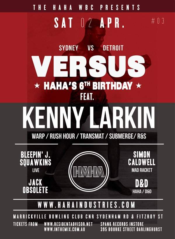 Versus Round 3: Kenny Larkin - HAHA's 6th Birthday - Página frontal