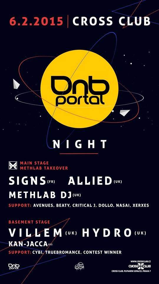 DNB Portal Night with Methlab Agency, Basement Stage: Hydro, Villem, KAN-Jacca  - フライヤー表