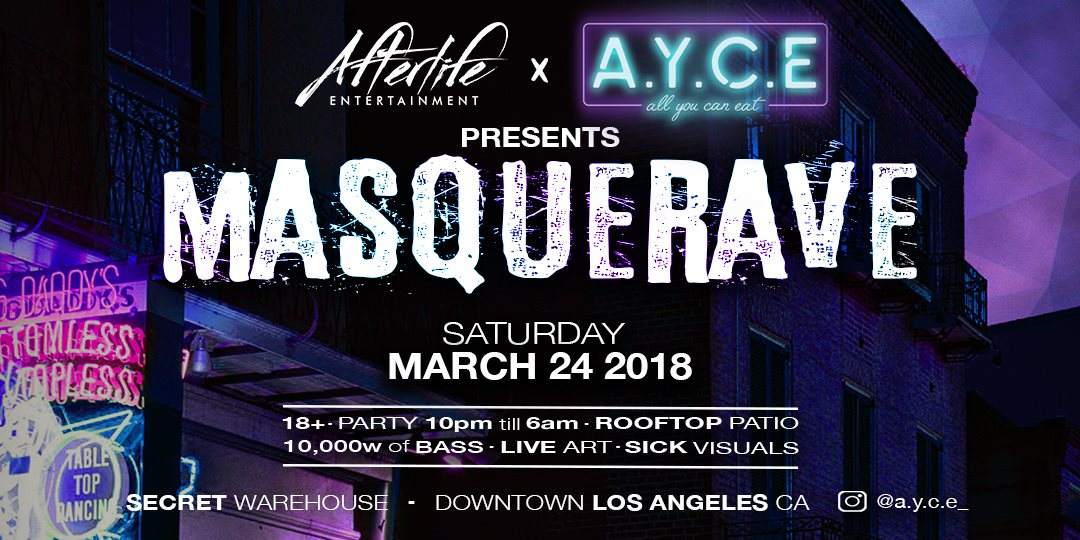 Masquerave L.A. Warehouse Party - フライヤー表