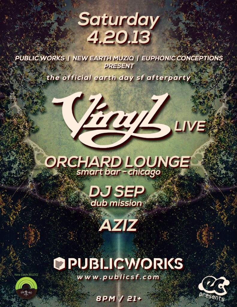 Earth Day Party with Orchard Lounge, Vinyl  - Página frontal