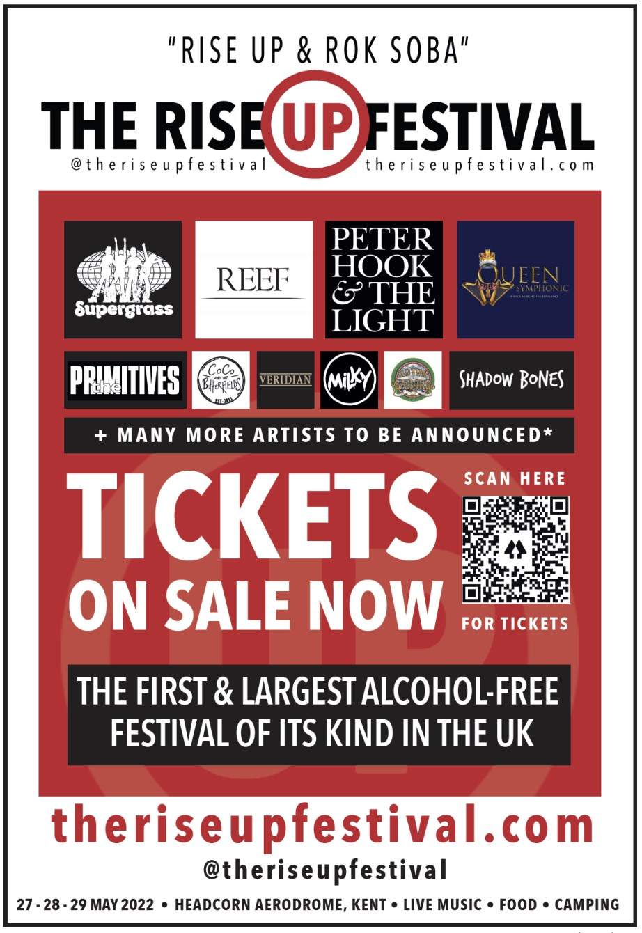 The Rise Up Festival - The Uk's First & Largest Alcohol-Free Festival - Página trasera