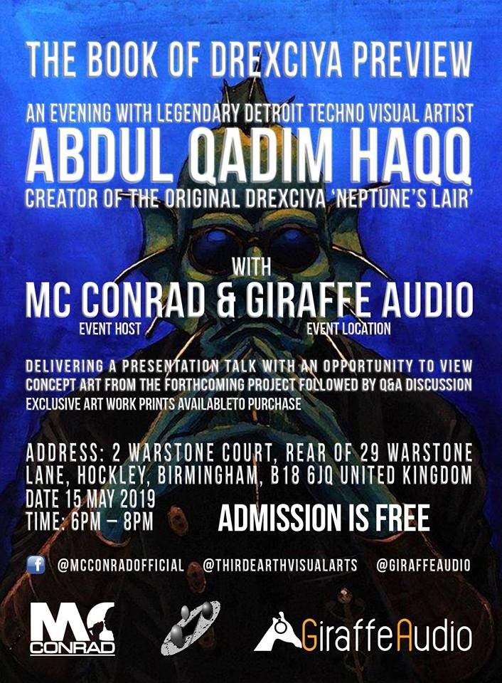 The Book of Drexciya Preview - An Evening with Abdul Qadim Haqq - フライヤー裏
