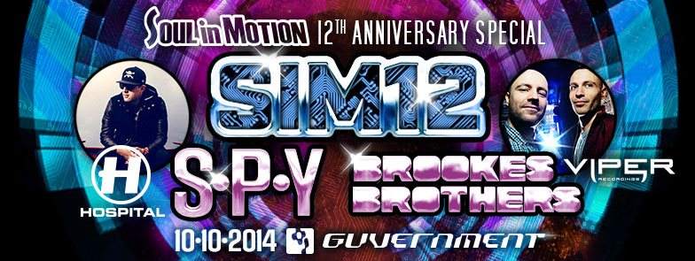 Soul In Motion 12 Year Anniversary - SPY & Brookes Bros - Página frontal