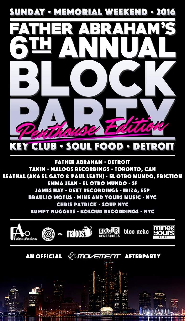 Father Abraham's 6th Annual Block Party - フライヤー裏