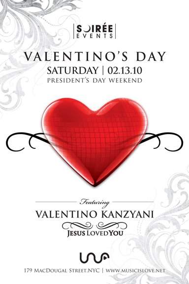 Valentino's Day with Valentino Kanzyani (Jesus Loved You) - Página frontal