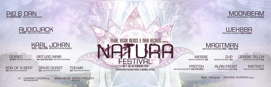 Natura Festival - フライヤー裏