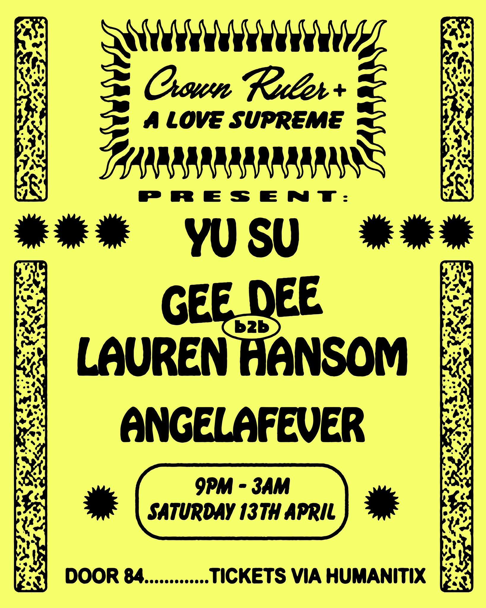 A Love Supreme & Crown Ruler Pres. Yu Su, Lauren Hansom b2b Gee Dee bei ...