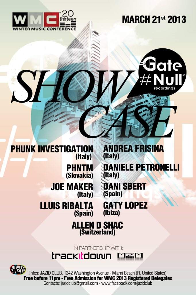 Gate Null Showcase - WMC 2013 - フライヤー表