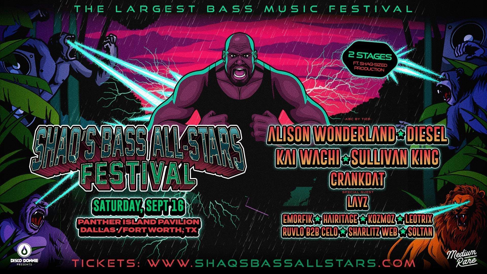 Shaq's Bass All Star Festival Promo Code: RAVEPLUG at TBA - Panther ...