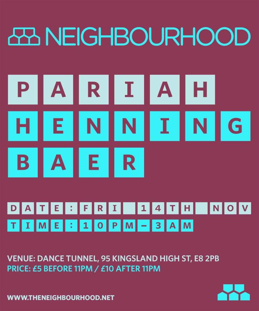 Neighbourhood 16: Pariah & Henning Baer all Night Long - Página frontal