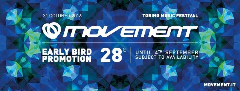 Movement Torino Culture Live Set - フライヤー表