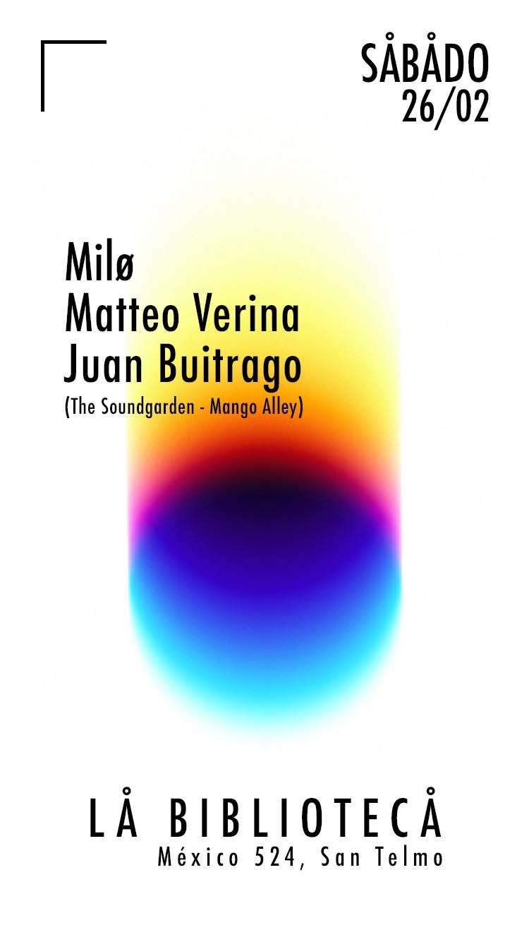 Juan Buitrago, Matteo Verina, Milo - Página frontal