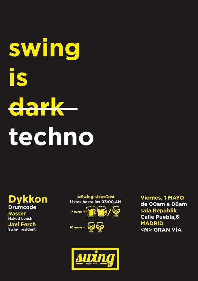 Swing Is Dark with Dykkon & Rasser - Página frontal
