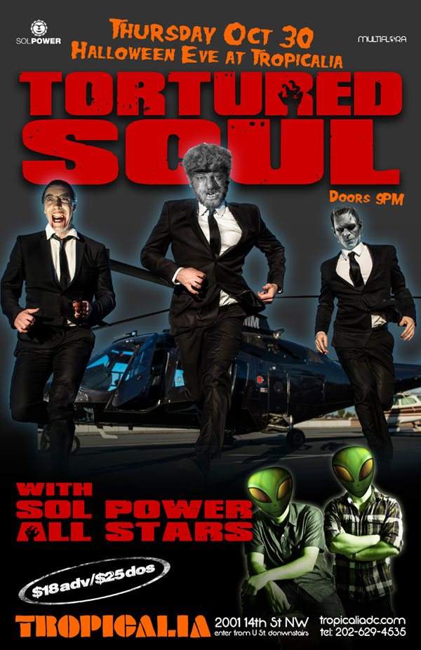 Tortured Soul Halloween Eve Show with Sol Power All Stars - Página frontal