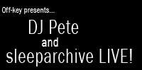 Dj Pete & Sleeparchive, Matt O'Brien - Página frontal