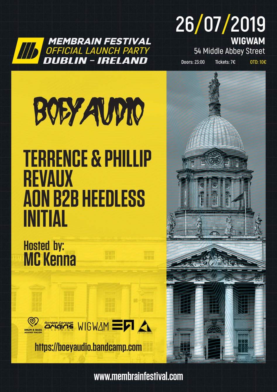 Boey Audio // Membrain Festival Launch // Dublin - フライヤー表