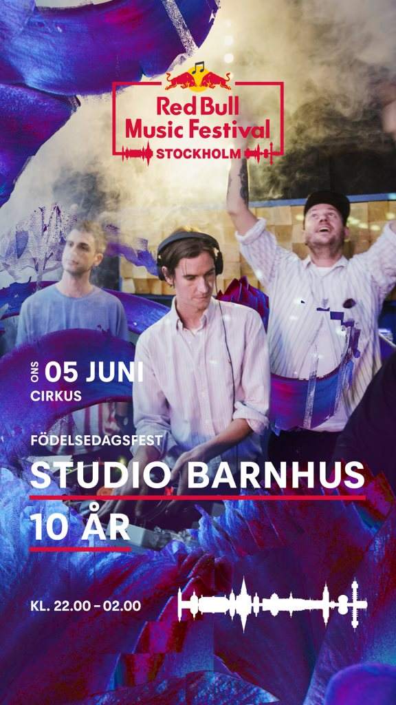 Red Bull Music Festival Stockholm presents Studio Barnhus 10 Years - フライヤー表