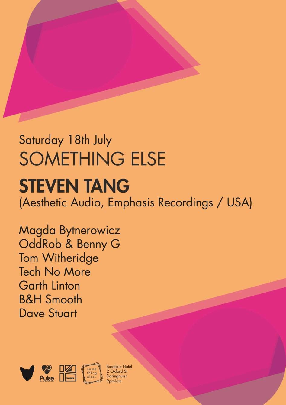Something Else Pres Steven Tang Aesthetic Audio / Emphasis Recordings / USA) - Página frontal