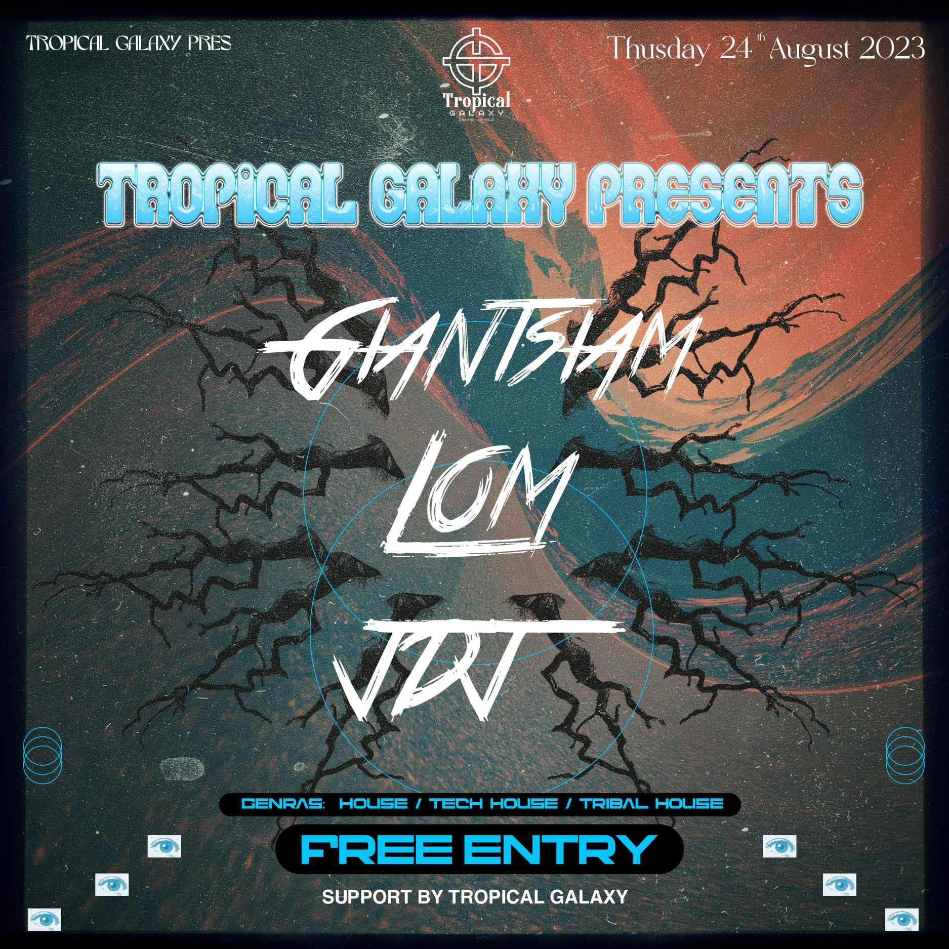 Tropical Galaxy presents. Giantsiam (TH). LOM TH). JDJ (TH) - Página frontal