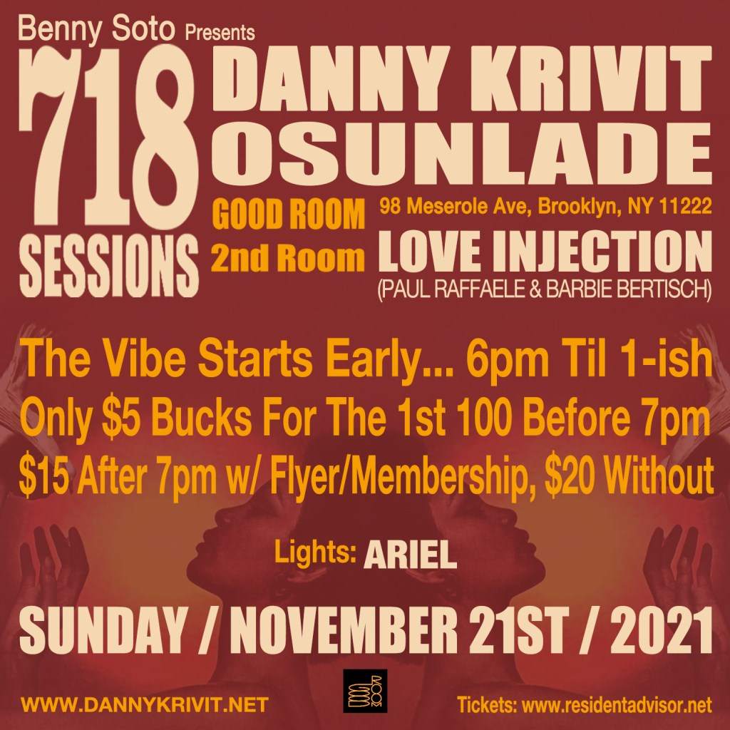 718 Sessions with Danny Krivit & Osunlade - フライヤー裏