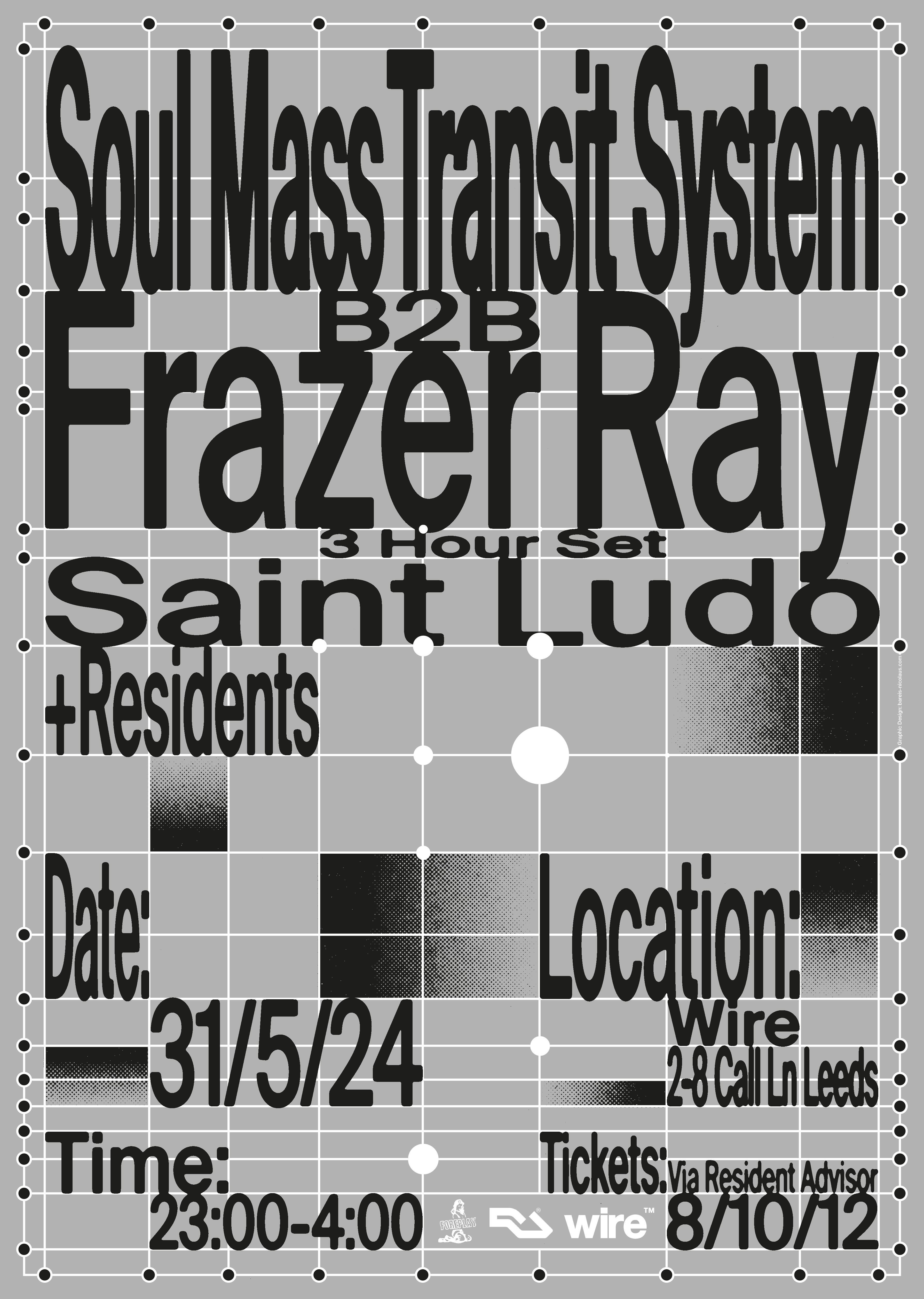 (ONE LAST DANCE) Foreplay: Soul Mass Transit System b2b Frazer Ray (3 Hour set) + Saint Ludo - フライヤー表
