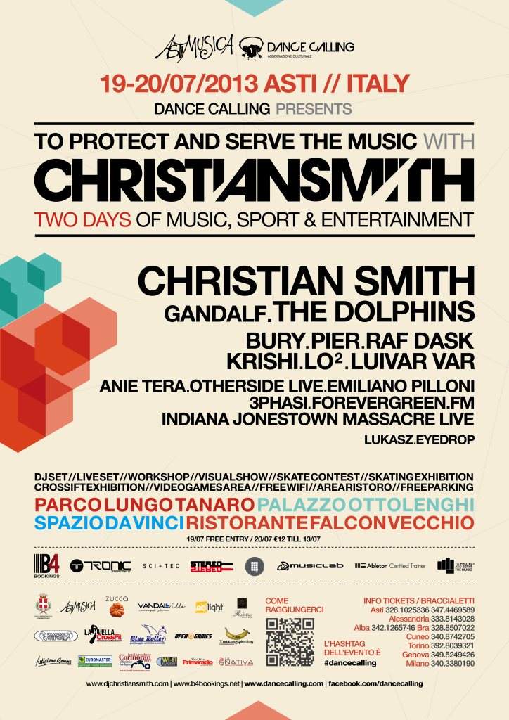 Dance Calling Pres. 'to Protect and Serve the Music' with Christian Smith - Página frontal
