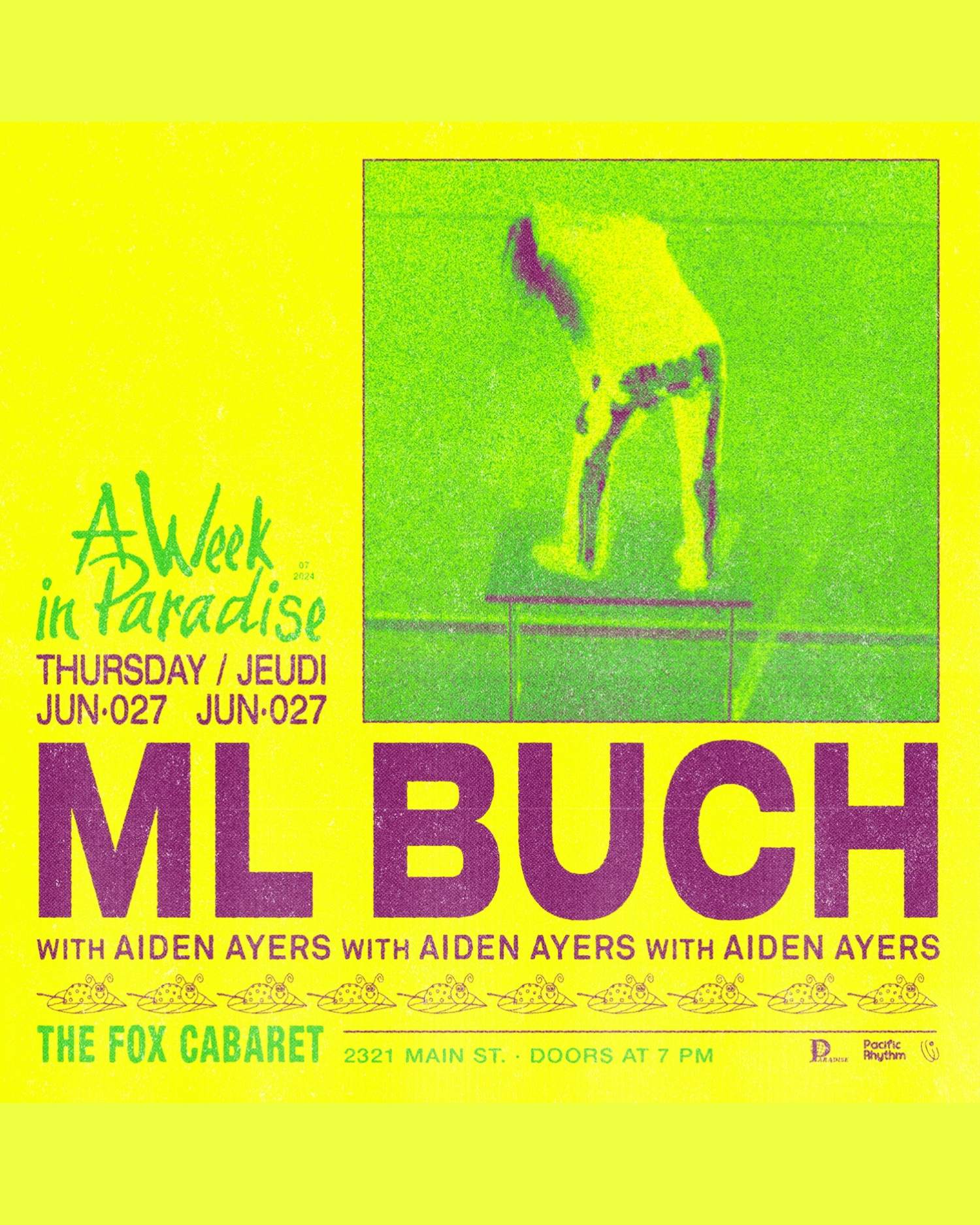 ML Buch: presented by A Week in Paradise - Página frontal